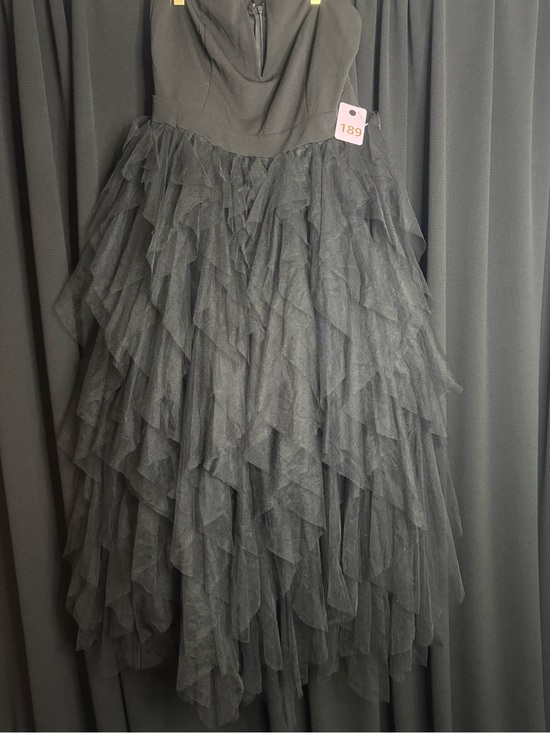 Unknown Dresses & Skirts - Strapless Black Tiered Tulle Dress